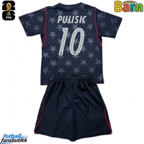 Forente stater Christian Pulisic #10 Bortedraktsett Barn EM 2024 Kortermet (+ Korte bukser)